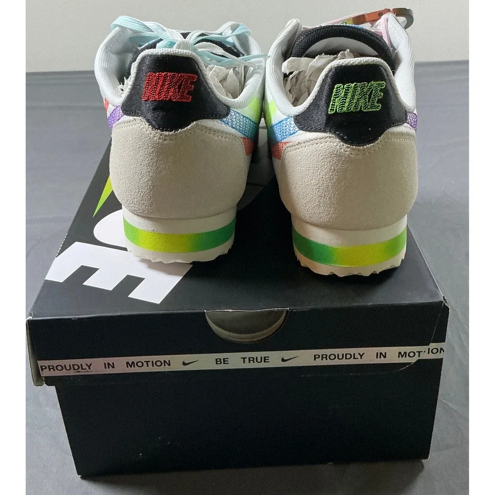 Nike Cortez Be True Summit White Multi-Color DR5491-100 Mens 8.5 Womens 10